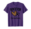 Soccer Grandma Leopard Heart Funny T-Shirt - Aesthetic Graphic for Adults - T-Shirt, Sweatshirt, Hoodie