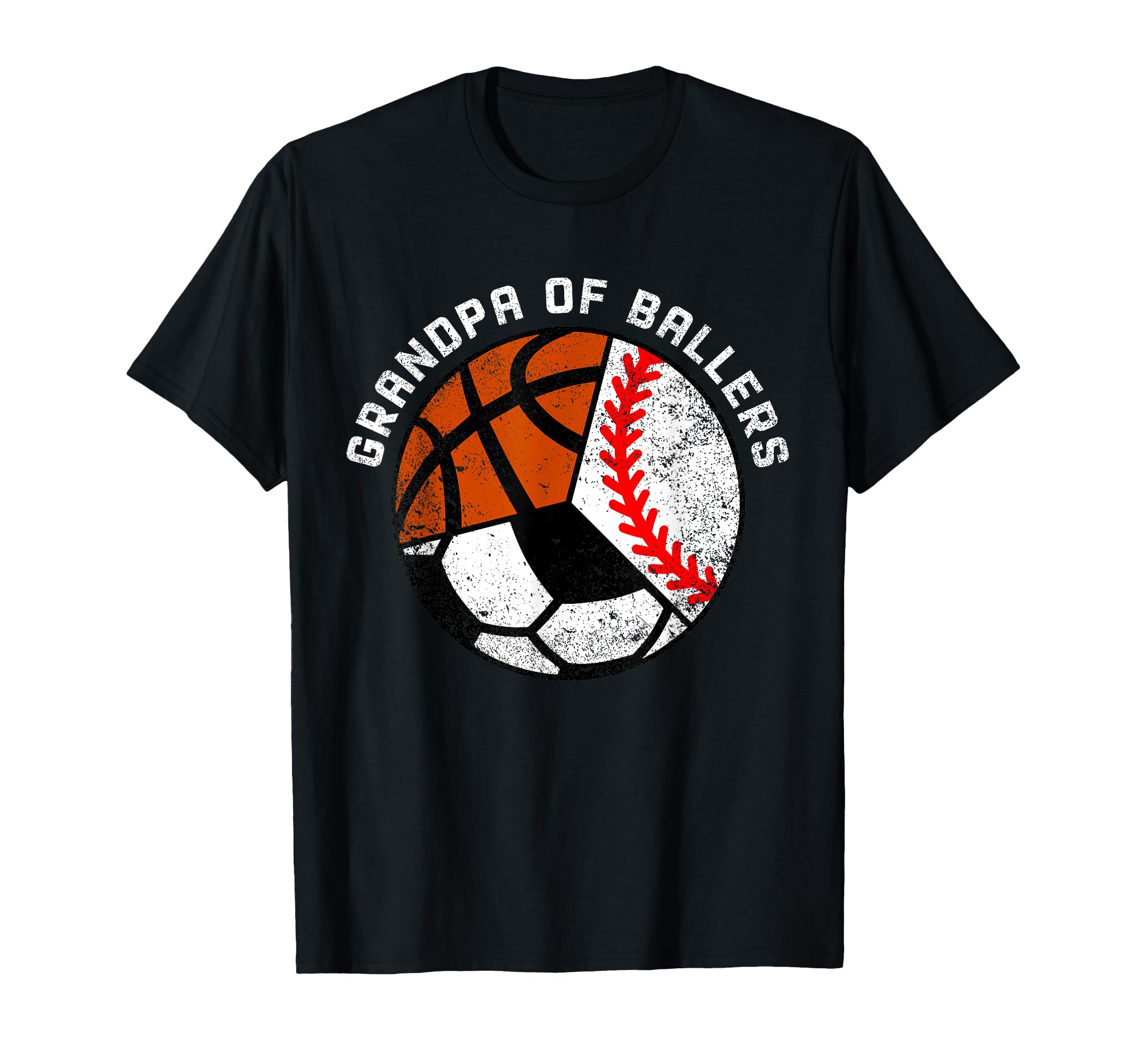Grandpa Ballers Funny Baseball T-Shirt - Casual Everyday Wear for Adults - T-Shirt, Sweatshirt, Hoodie
