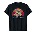 Pitbull Dad Smiling Pitbull Sunset T-Shirt - Novelty Apparel Men Women - T-Shirt, Sweatshirt, Hoodie