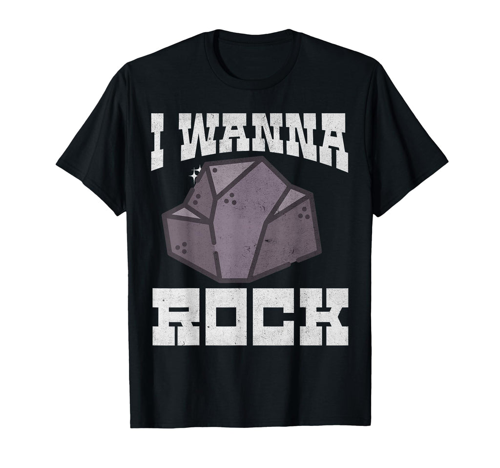 Funny I Wanna Rock Puns T Unique Dad T-Shirt - Aesthetic Graphic Men Women - T-Shirt, Sweatshirt, Hoodie