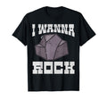 Funny I Wanna Rock Puns T Unique Dad T-Shirt - Aesthetic Graphic Men Women - T-Shirt, Sweatshirt, Hoodie