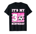 Its My 3Rd Birthday Soccer Theme 3 T-Shirt - Minimalist Print for Adults - T-Shirt, Sweatshirt, Hoodie