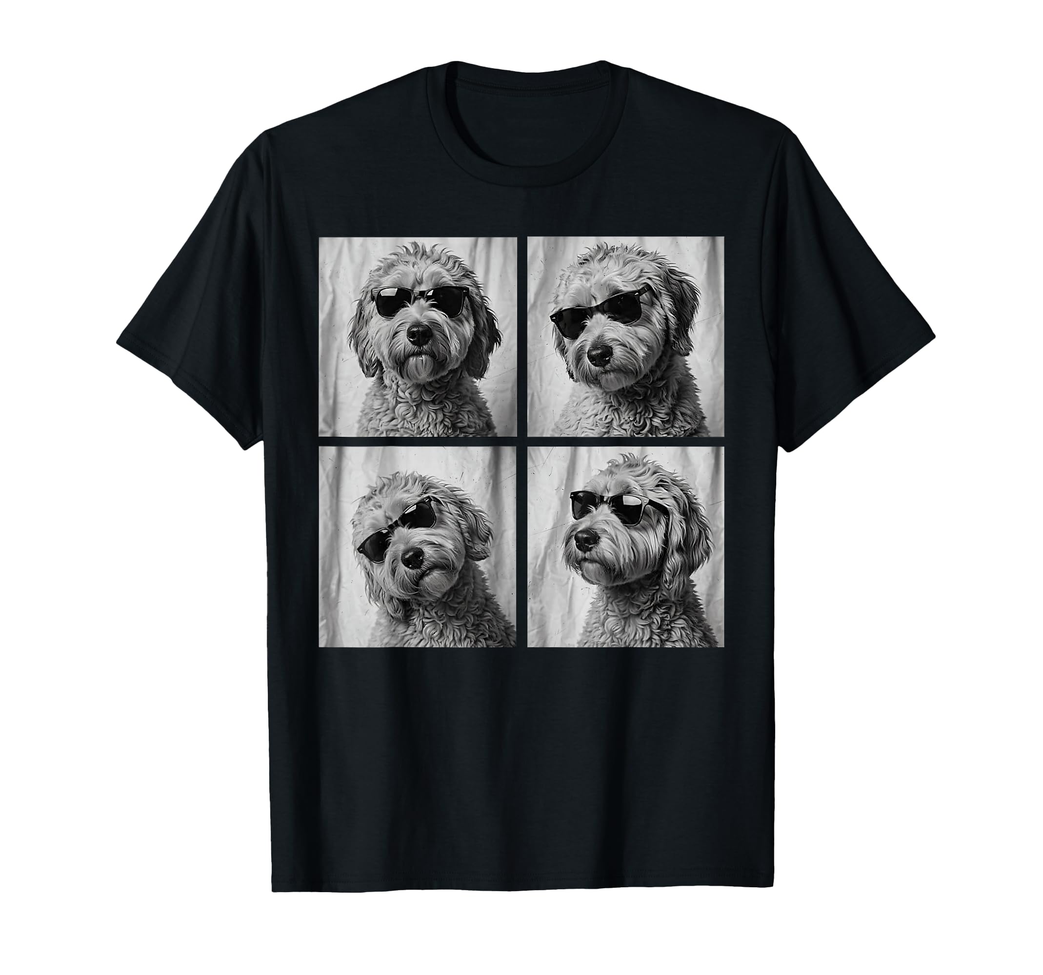 Golden Doodle Sunglasses Photobooth T-Shirt - Aesthetic Graphic for Adults - T-Shirt, Sweatshirt, Hoodie
