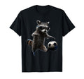 Raccoon Soccer T-Shirt - Streetwear Style for Adults - T-Shirt, Sweatshirt, Hoodie