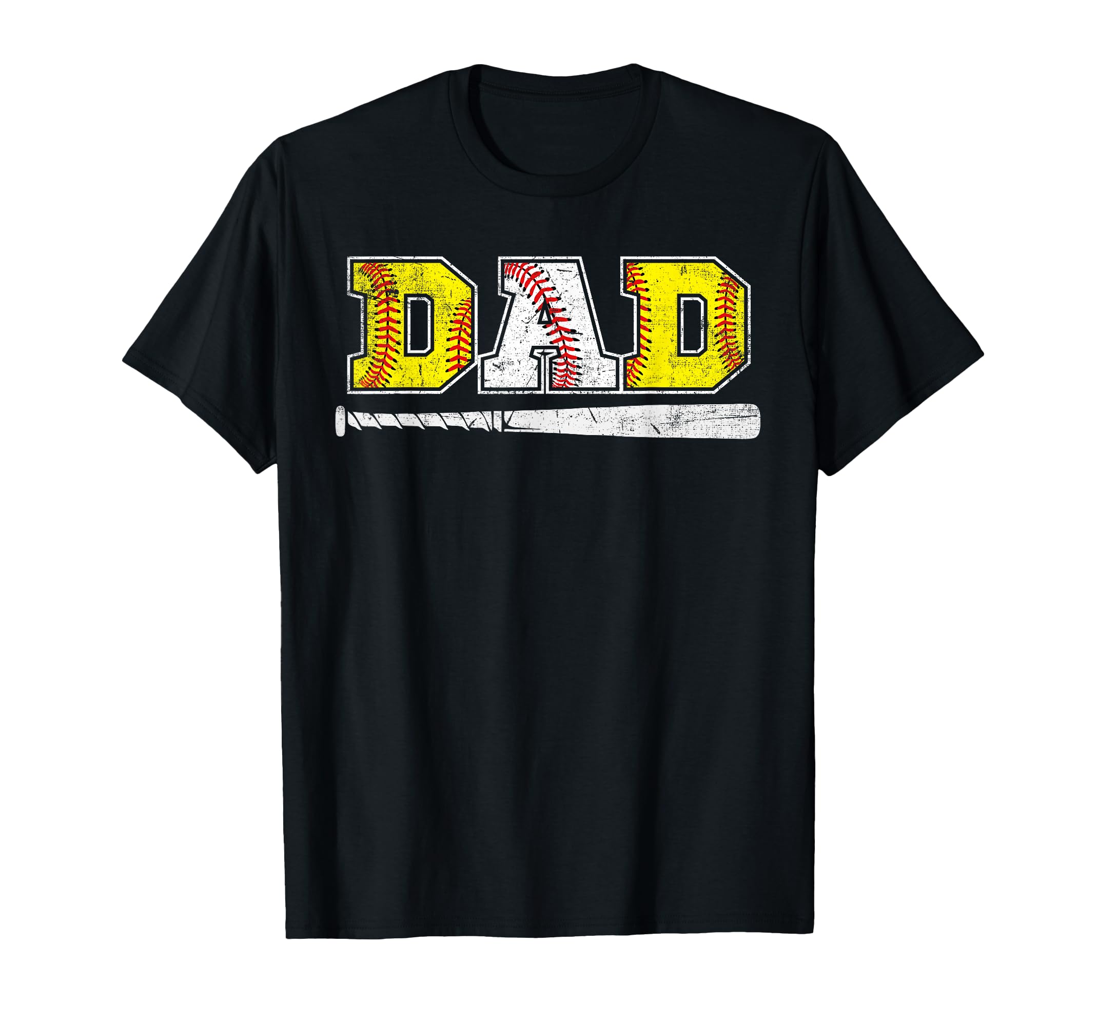Baseball Dad Softball Fathers Day Daddy T-Shirt - Novelty Apparel Unisex - T-Shirt, Sweatshirt, Hoodie
