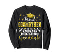 Proud Godmother 2026 College Sweatshirt - Unique Graphic for Adults - T-Shirt, Sweatshirt, Hoodie