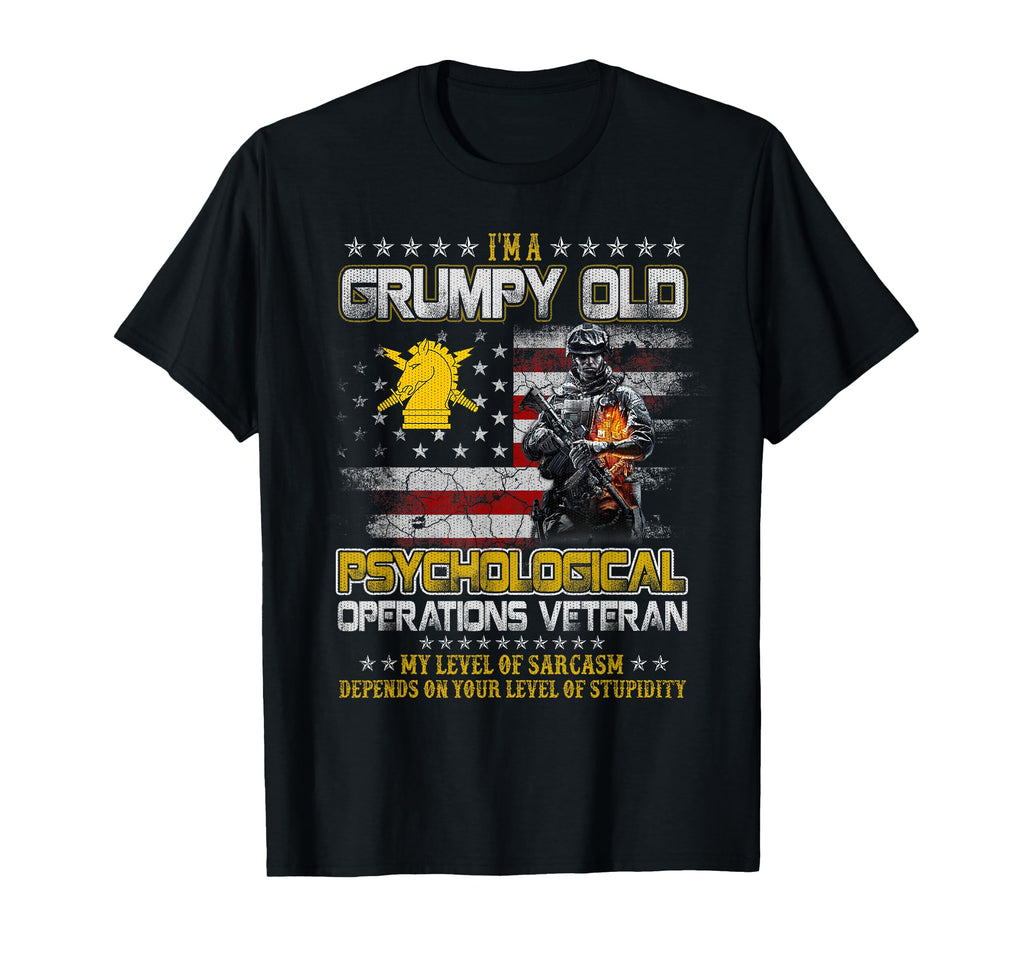 Grumpy Old Psychological Operations T-Shirt - Unique Graphic for Adults - T-Shirt, Sweatshirt, Hoodie