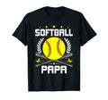 Baseball And Softball Lover Papa Hoodie - Fun Novelty Design for Adults - T-Shirt, Sweatshirt, Hoodie