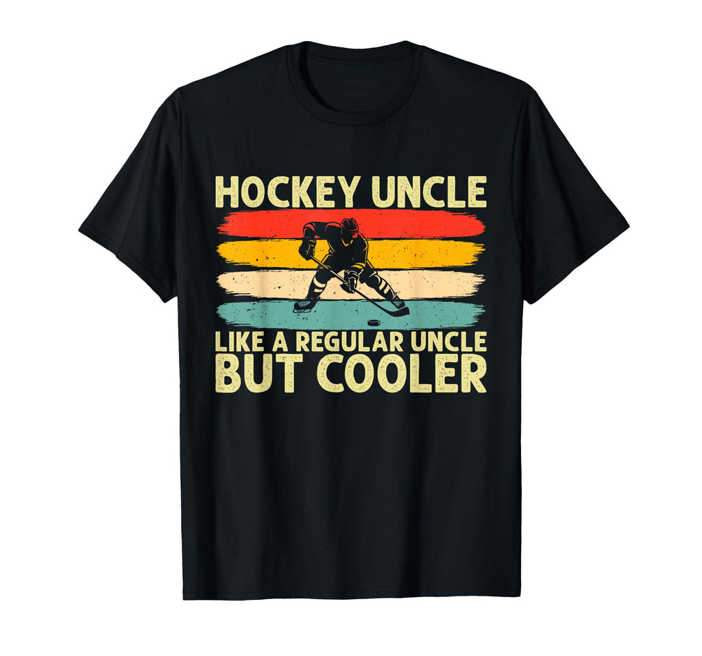 Hockey Uncle Ice Hockey Player Uncle T-Shirt - Custom Art Print Unisex - T-Shirt, Sweatshirt, Hoodie
