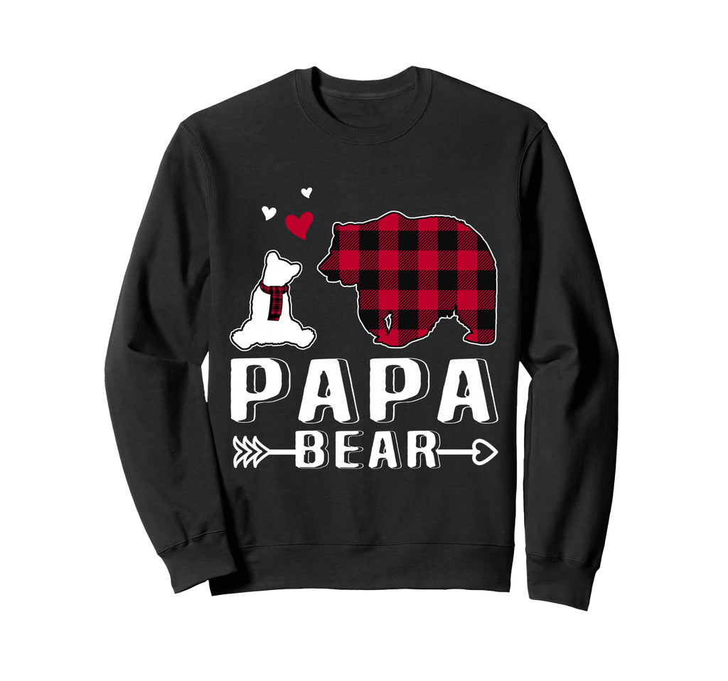 Red Plaid Buffalo Dad Daddy Papa Sweatshirt - Streetwear Style for Adults - T-Shirt, Sweatshirt, Hoodie