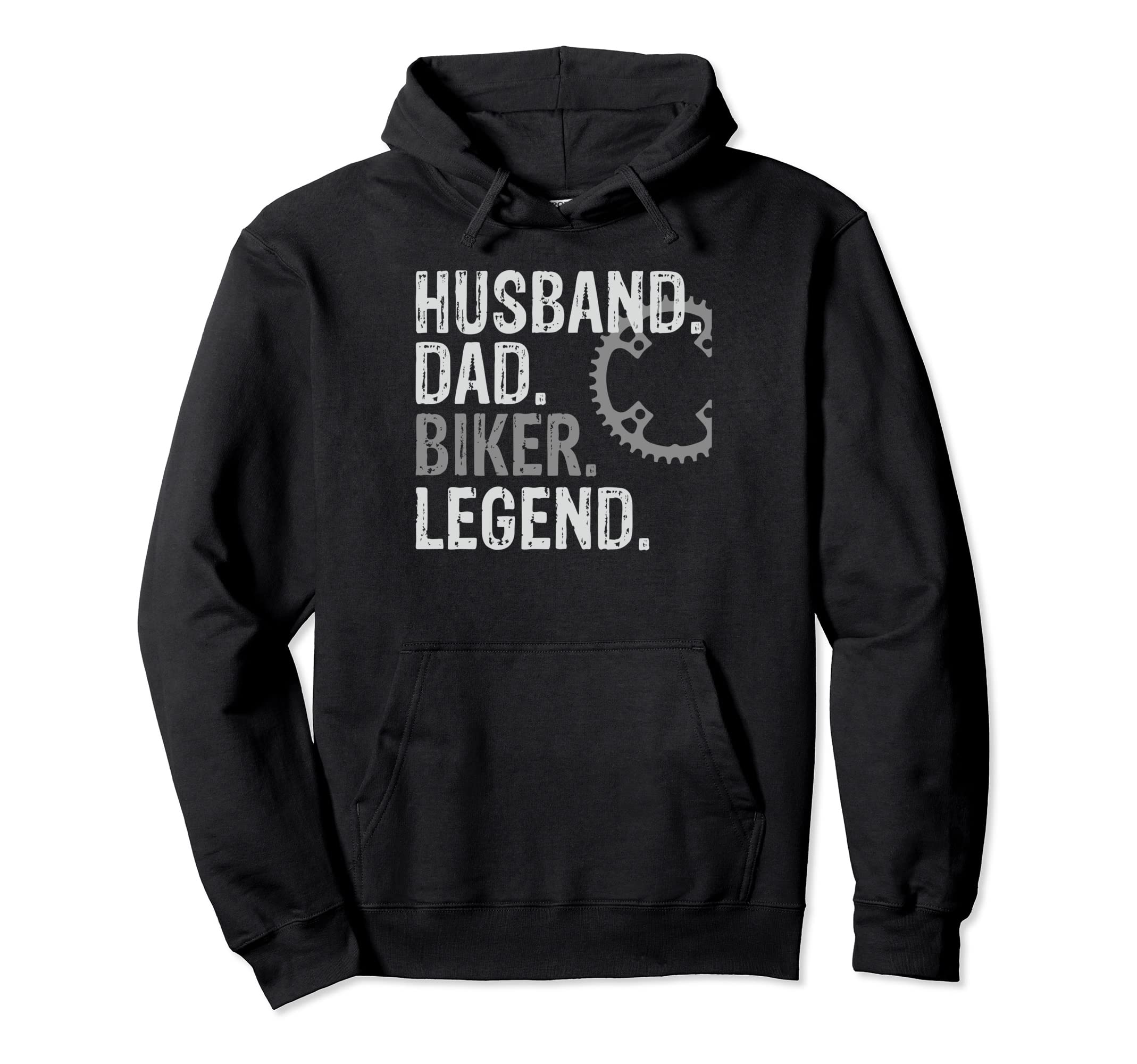 Husband Dad Biker Legend Mountain Bike Hoodie - Casual Everyday Wear Unisex - T-Shirt, Sweatshirt, Hoodie