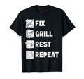 Mens Funny Dad Fix Grill Rest T-Shirt - Aesthetic Graphic for Adults - T-Shirt, Sweatshirt, Hoodie