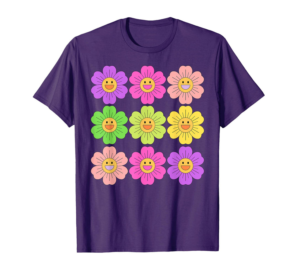 Hippie Flower Power Kawaii Flowers T-Shirt - Custom Art Print Unisex - T-Shirt, Sweatshirt, Hoodie