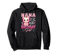 Nana Birthday Cat Kitty Family Matching Hoodie - Minimalist Print Men Women - T-Shirt, Sweatshirt, Hoodie