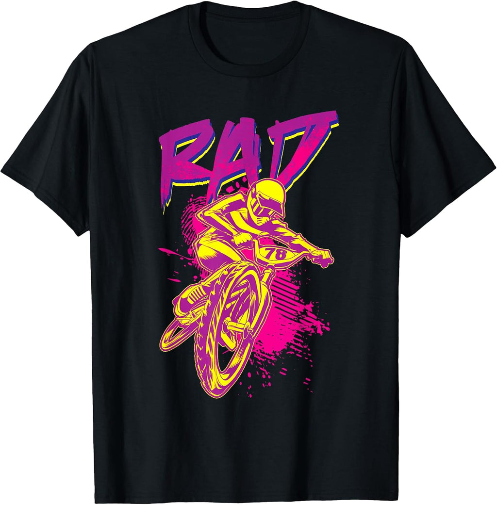Rad BMX 80s - Adult & Kids T-Shirts, Sweatshirts & Hoodies apparel design preview 1