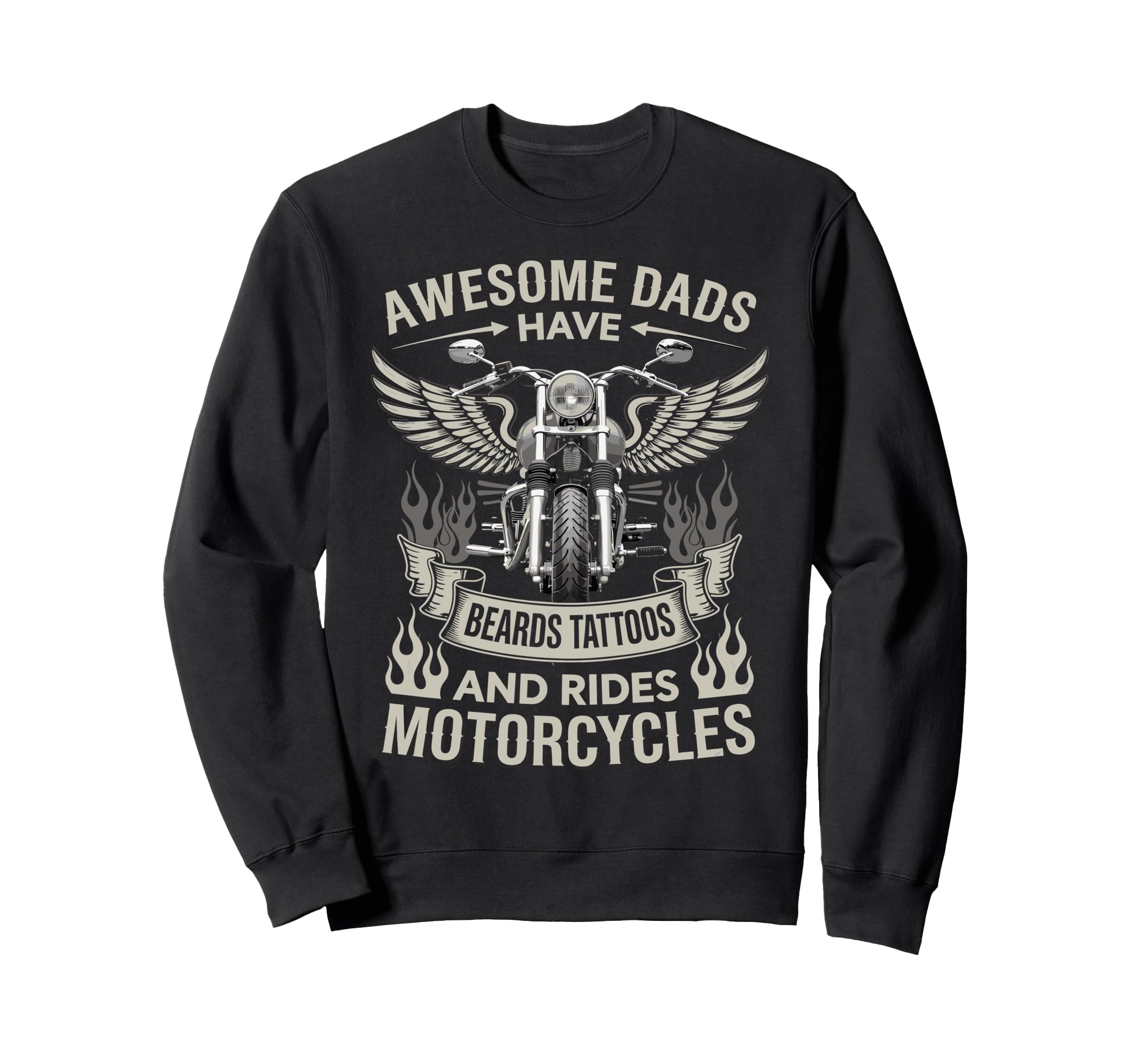 Dad Biker Funny Motorcycle Rider Sweatshirt - Trendy Graphic Unisex - T-Shirt, Sweatshirt, Hoodie