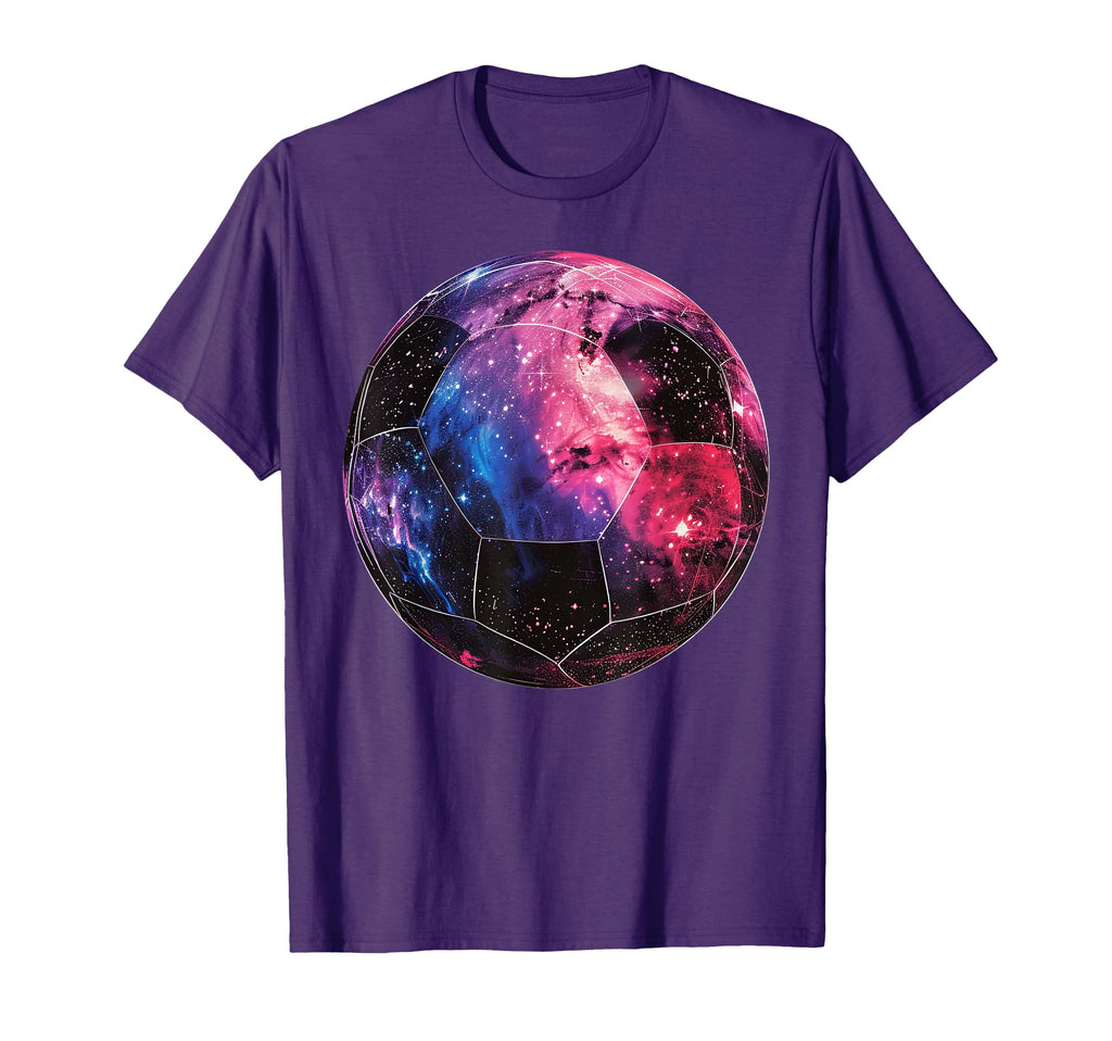 Space Galaxy Soccer Ball Cosmic T-Shirt - Fun Novelty Design Men Women - T-Shirt, Sweatshirt, Hoodie