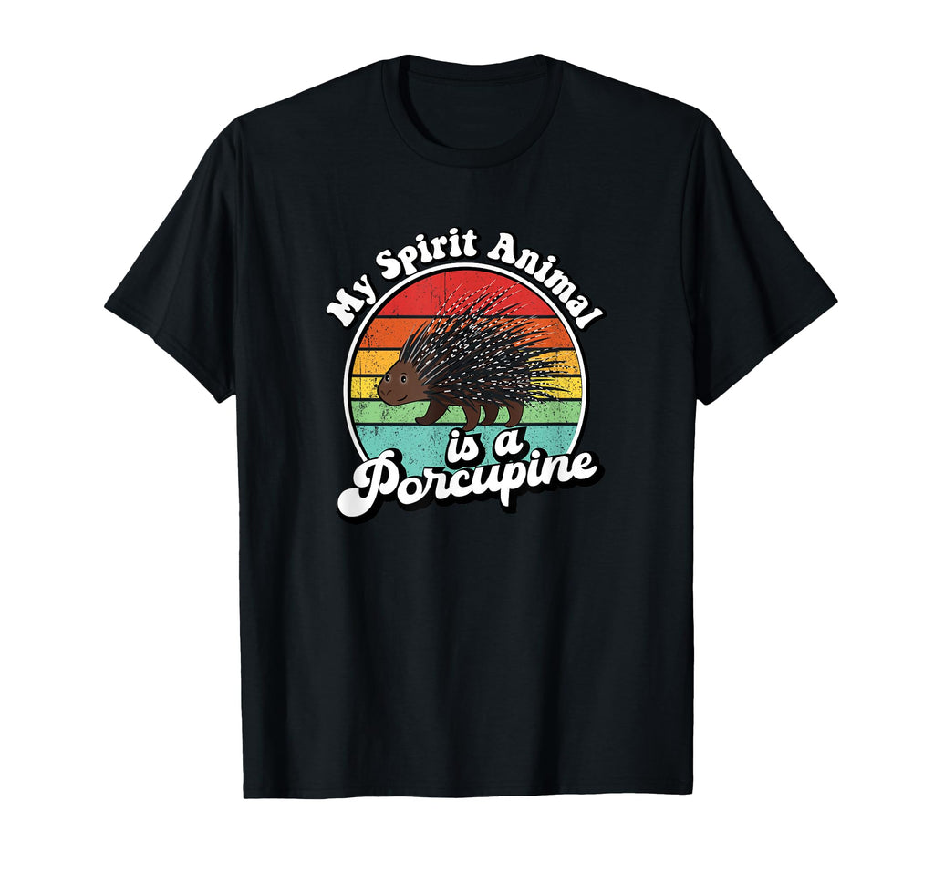Funny Spirit Animal Porcupine Lover T-Shirt - Fun Novelty Design for Adults - T-Shirt, Sweatshirt, Hoodie