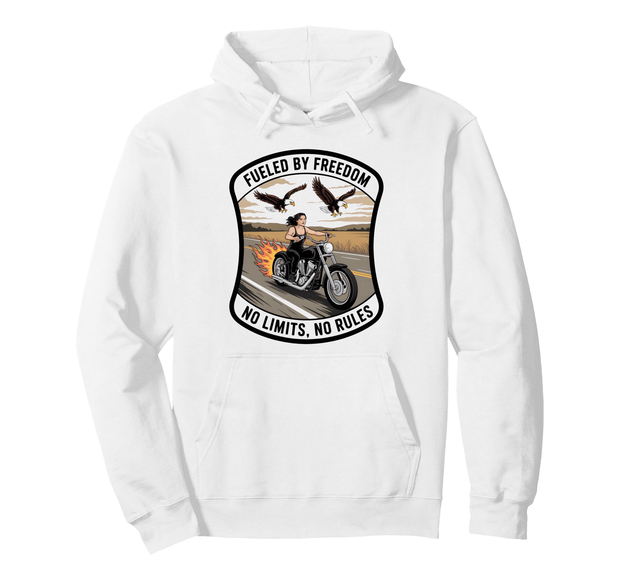 Biker Motorbiker Motorcyclist Dirt Hoodie - Novelty Apparel for Adults - T-Shirt, Sweatshirt, Hoodie