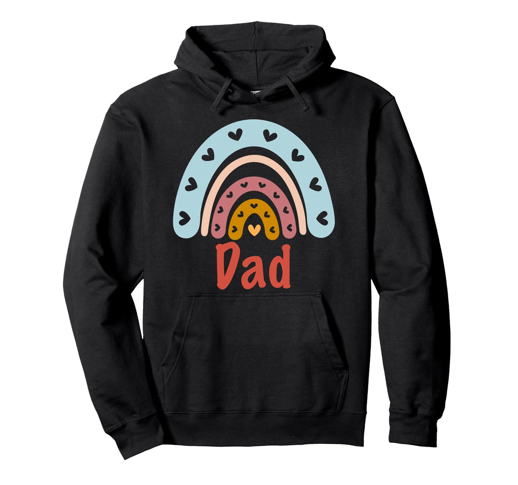 Dad Birthday Rainbow Boho Dad Hoodie - Streetwear Style for Adults - T-Shirt, Sweatshirt, Hoodie