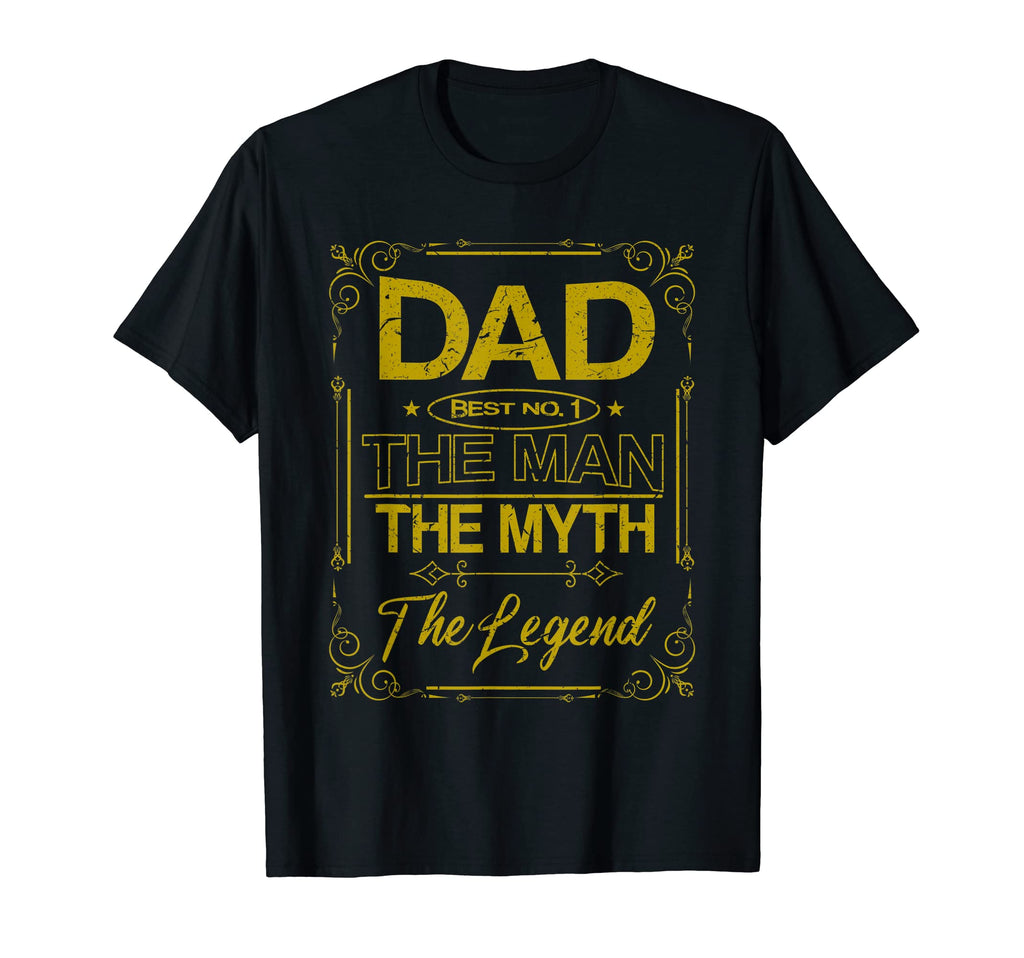 Dad Best No 1 Myth Legend Dad Father T-Shirt - Trendy Graphic for Adults - T-Shirt, Sweatshirt, Hoodie