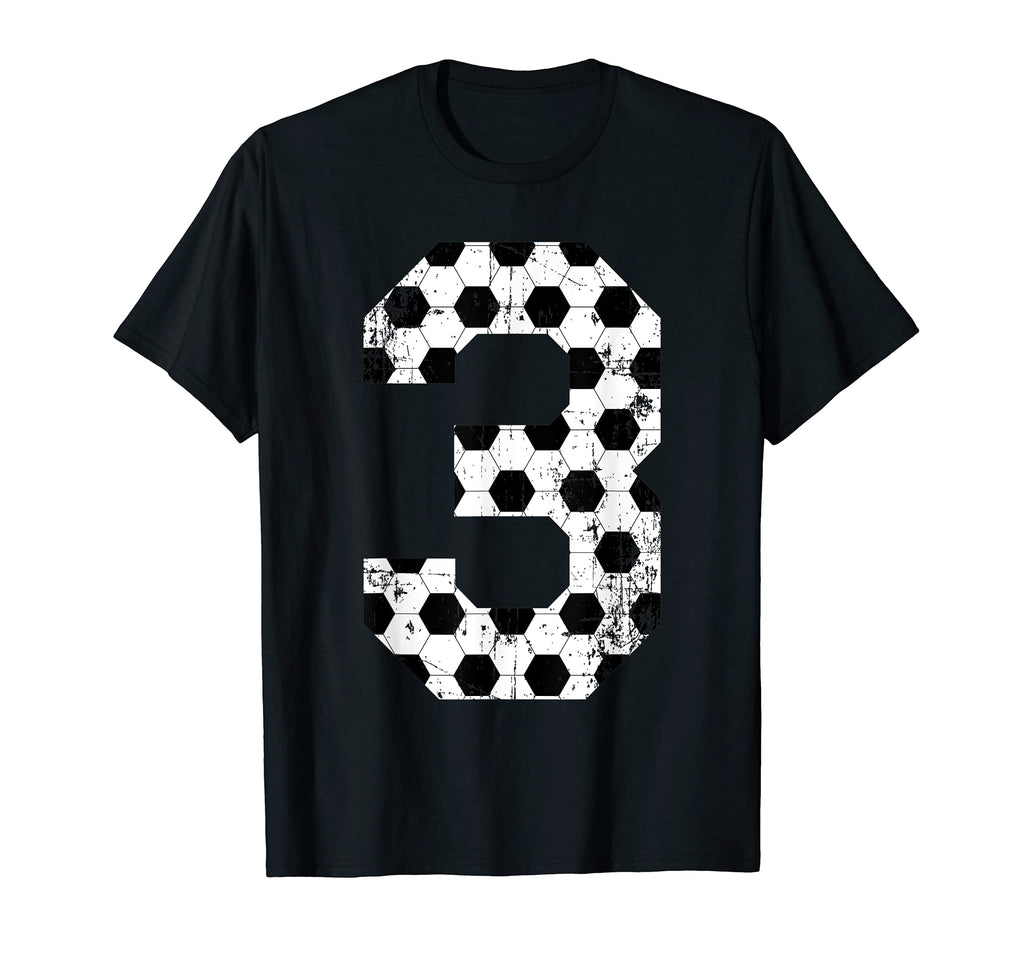 Soccer 3 Jersey Number T-Shirt - Unique Graphic for Adults - T-Shirt, Sweatshirt, Hoodie