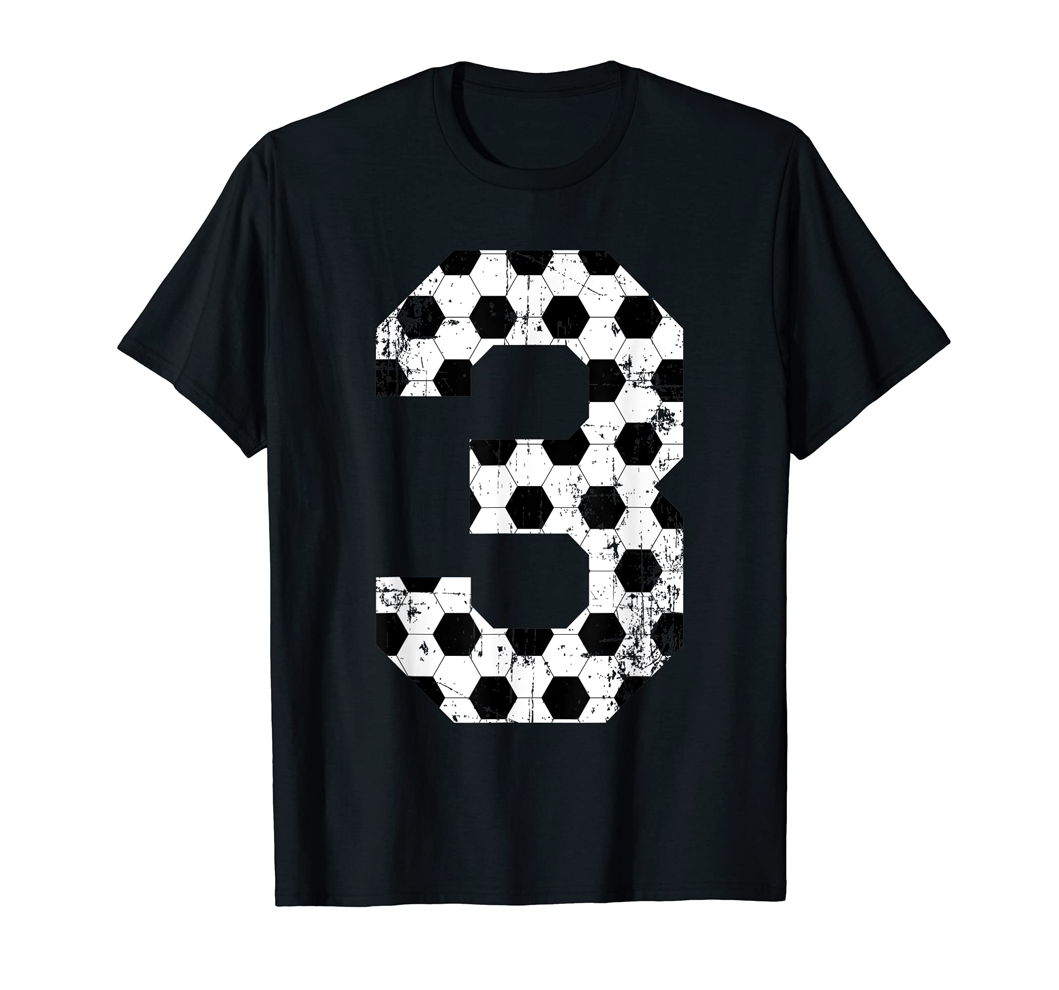 Soccer 3 Jersey Number T-Shirt - Unique Graphic for Adults - T-Shirt, Sweatshirt, Hoodie