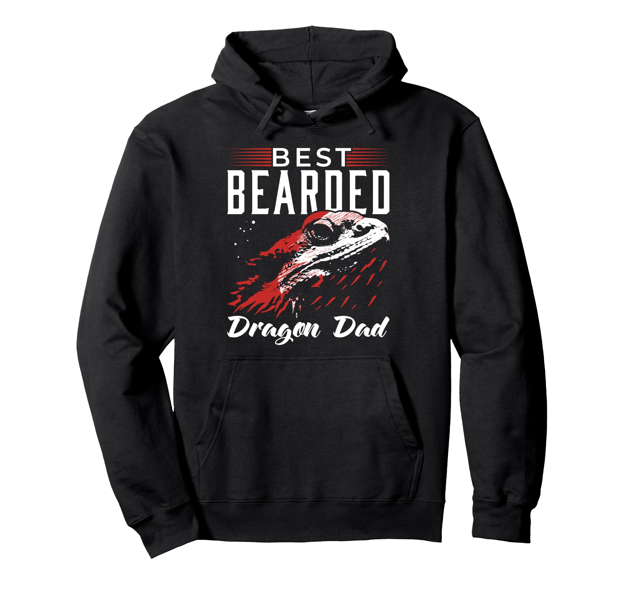Best Bearded Dragon Dad Funny Hoodie - Fun Novelty Design Men Women - T-Shirt, Sweatshirt, Hoodie