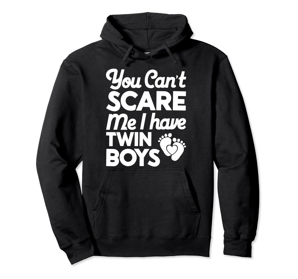 Cant Scare Twin Dad Funny Daddy Fathers Hoodie - Unique Graphic for Adults - T-Shirt, Sweatshirt, Hoodie