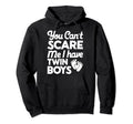 Cant Scare Twin Dad Funny Daddy Fathers Hoodie - Unique Graphic for Adults - T-Shirt, Sweatshirt, Hoodie