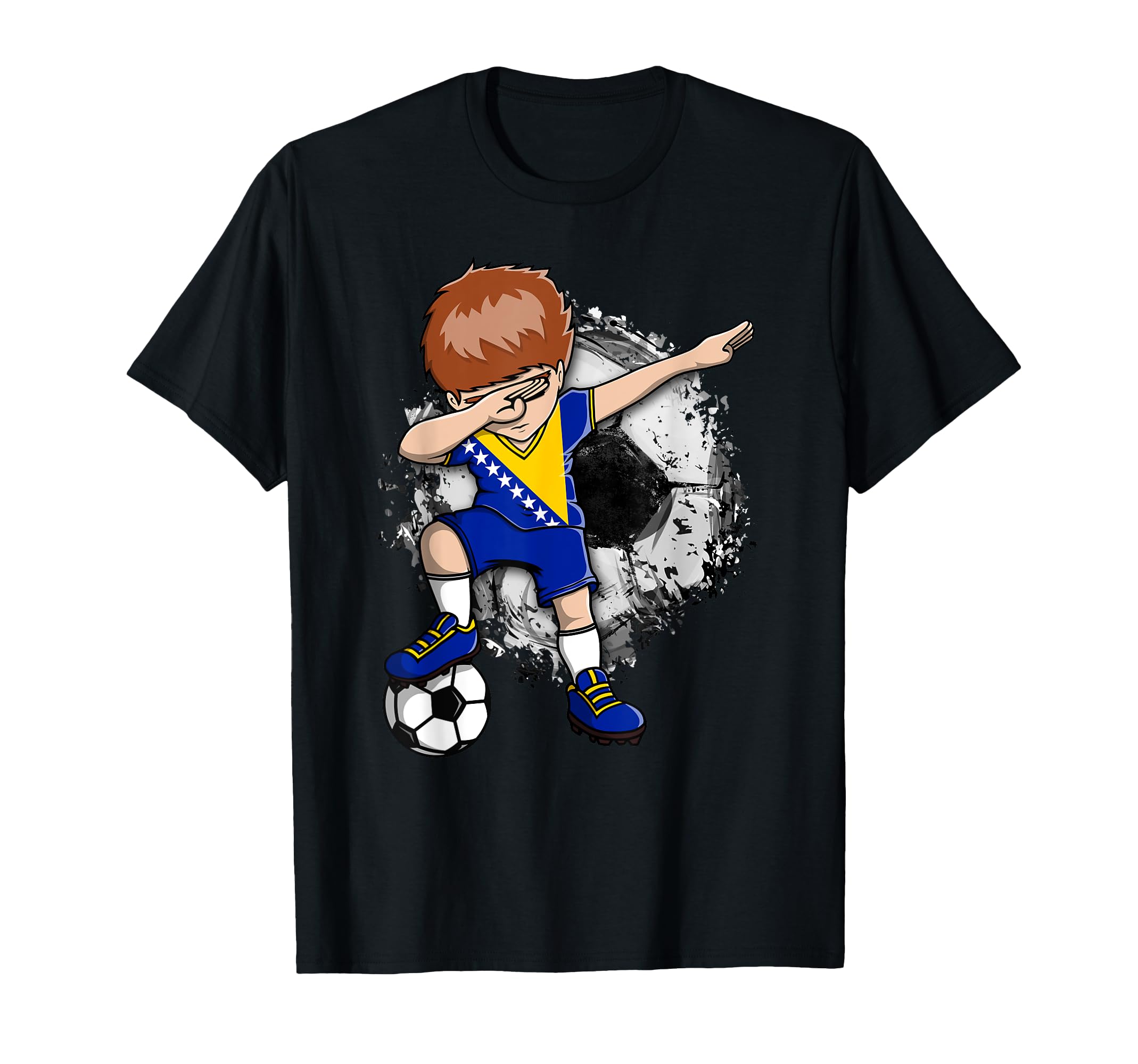 Dabbing Soccer Bosnia Herzegovina T-Shirt - Streetwear Style for Adults - T-Shirt, Sweatshirt, Hoodie