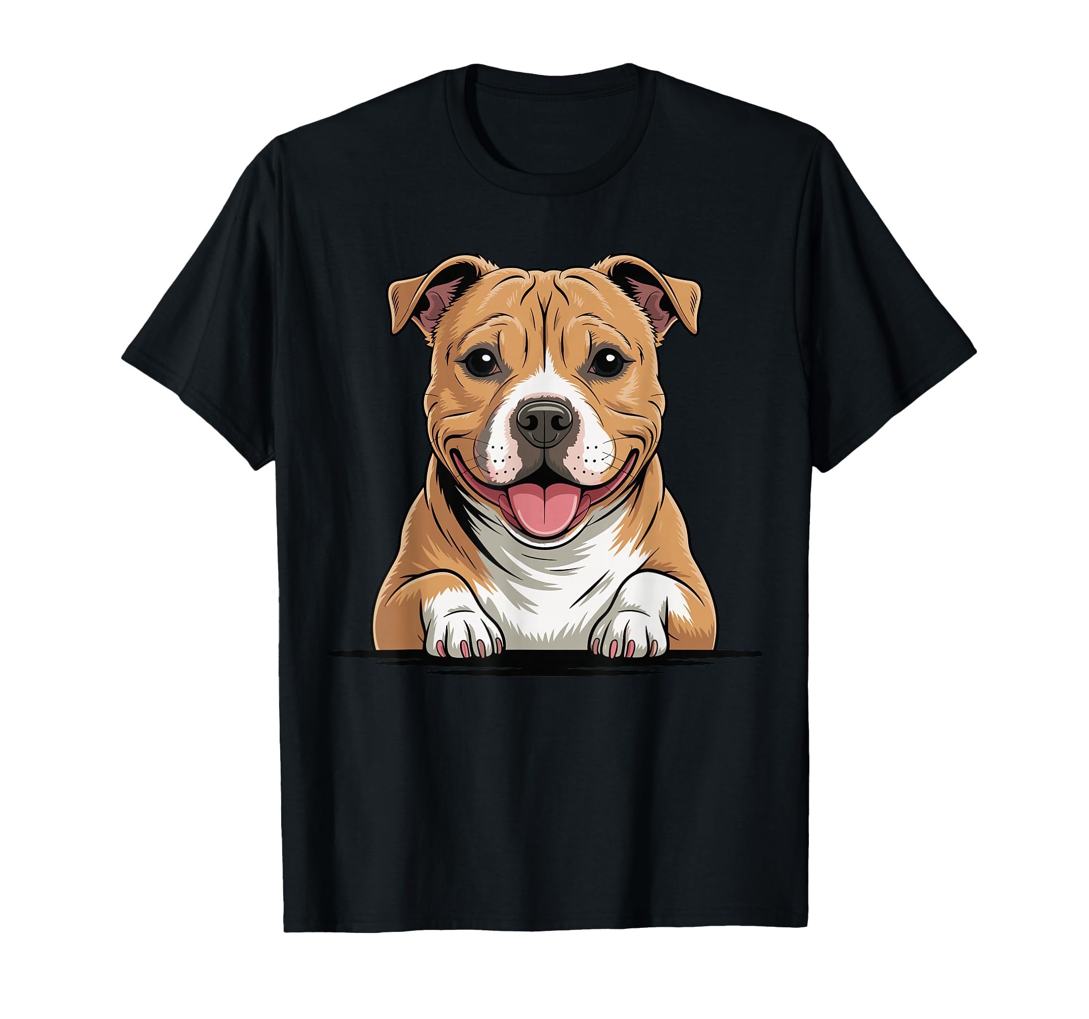 Artistic Staffy Nanny Dog Staffordshire T-Shirt - Novelty Apparel Unisex - T-Shirt, Sweatshirt, Hoodie