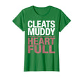 Cleats Muddy Heart Full Soccer Mom T-Shirt - Novelty Apparel Men Women - T-Shirt, Sweatshirt, Hoodie