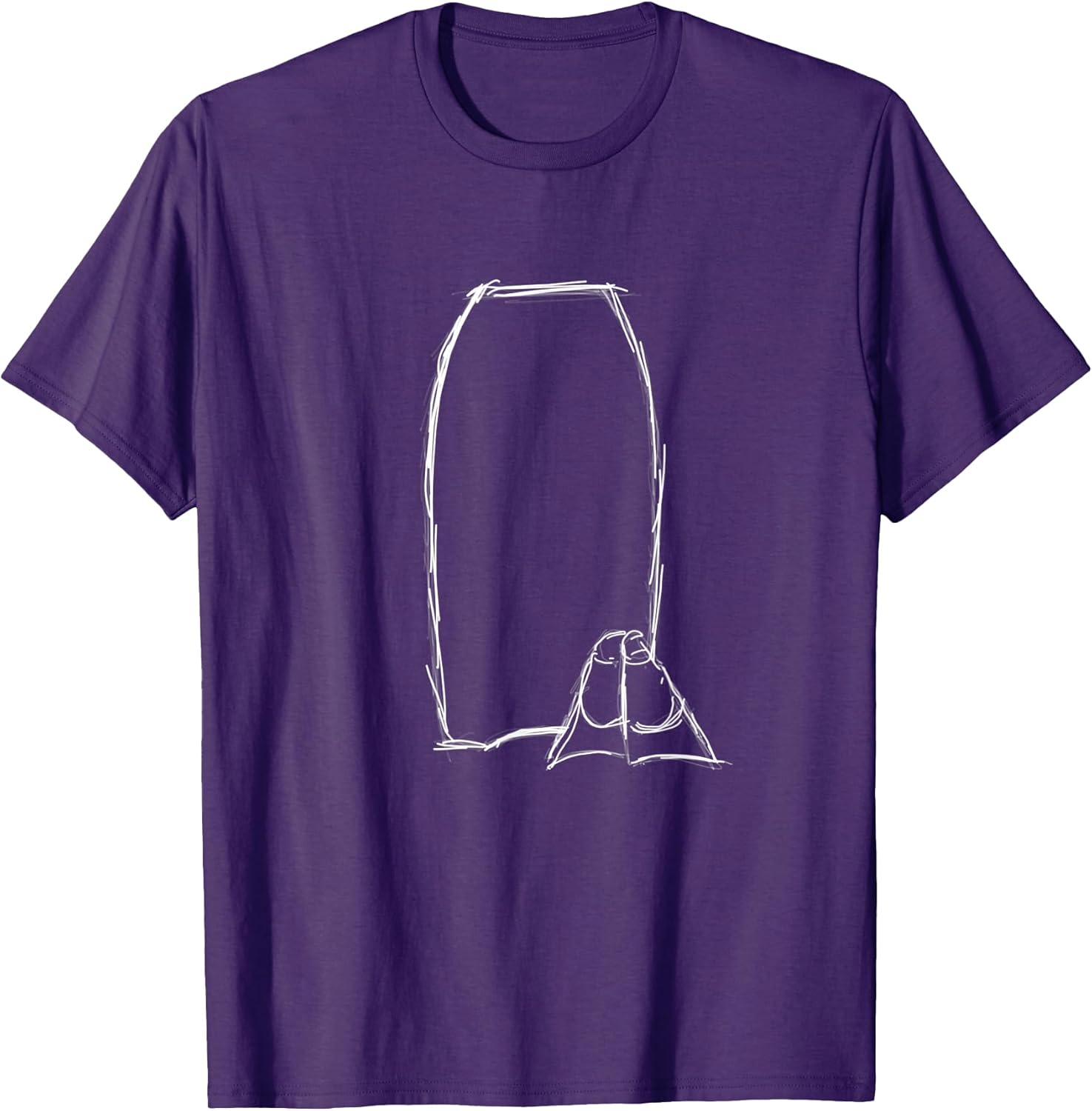 Sketchy Bodyboard and Flippers Minimalist Boogie - Adult & Kids T-Shirts, Sweatshirts & Hoodies apparel design preview 1