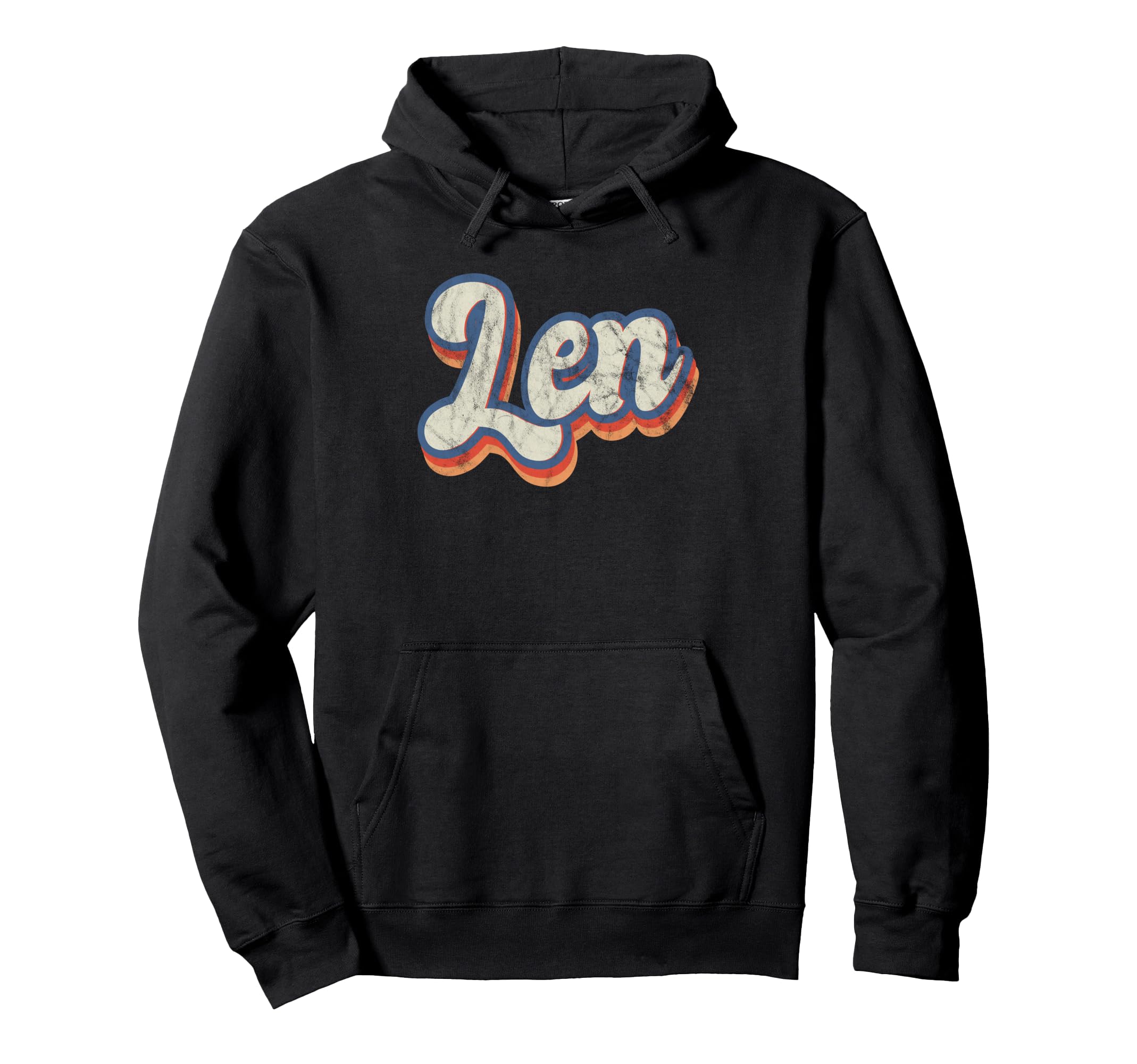 Len Personalized Name Custom Lettering Hoodie - Custom Art Print Men Women - T-Shirt, Sweatshirt, Hoodie