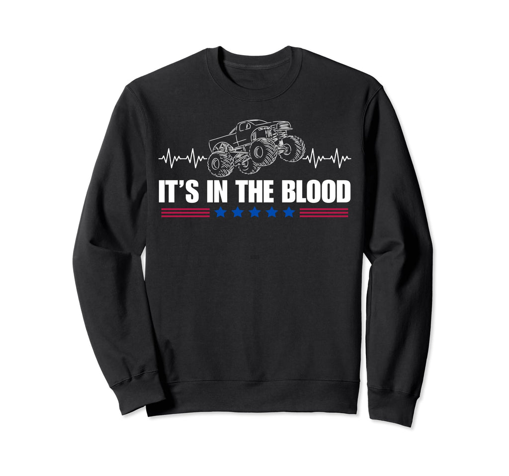 Monster Truck Mom Dad Monster Truck Sweatshirt - Custom Art Print Unisex - T-Shirt, Sweatshirt, Hoodie