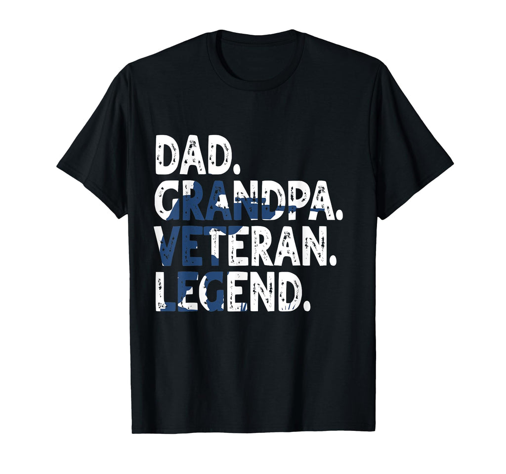 Dad Grandpa Veteran Legend Funny T-Shirt - Aesthetic Graphic Unisex - T-Shirt, Sweatshirt, Hoodie
