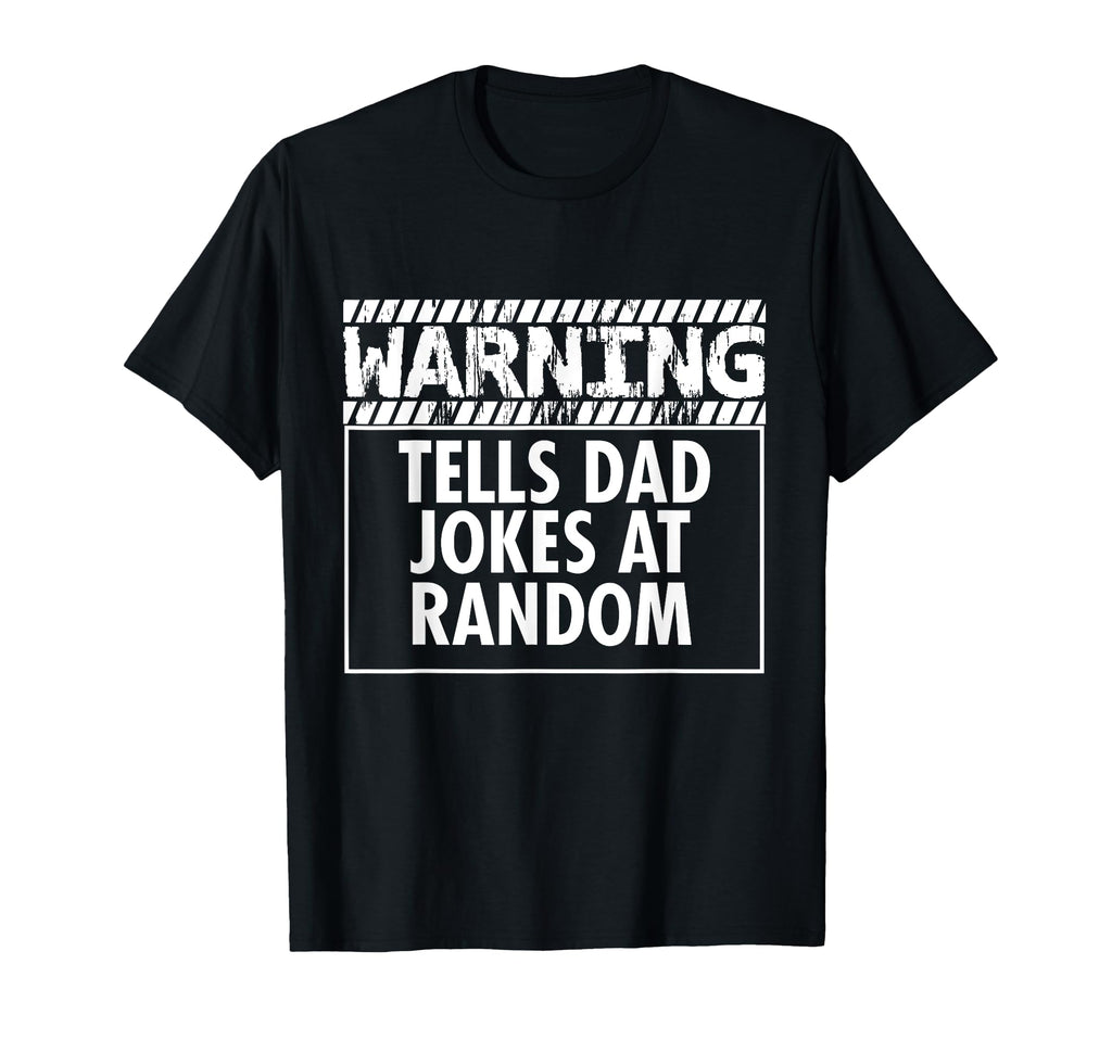 Dad Funny Warning Tells Dad Jokes T-Shirt - Minimalist Print for Adults - T-Shirt, Sweatshirt, Hoodie