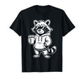 Funny Raccoon Coffee Lover Dad Mom Hoodie - Graphic Print Men Women - T-Shirt, Sweatshirt, Hoodie