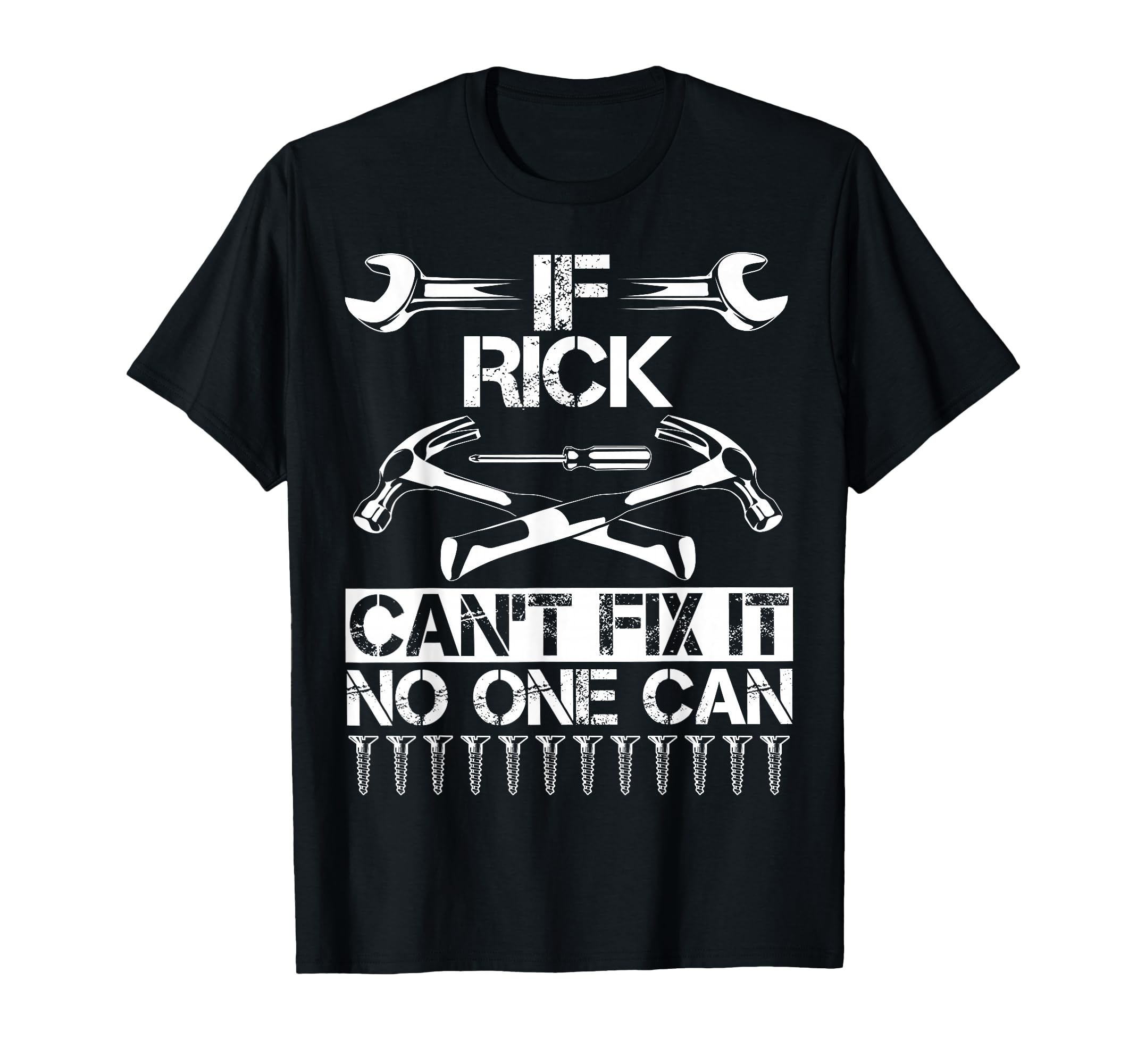 Rick Fix It Funny Birthday T-Shirt - Minimalist Print for Adults - T-Shirt, Sweatshirt, Hoodie