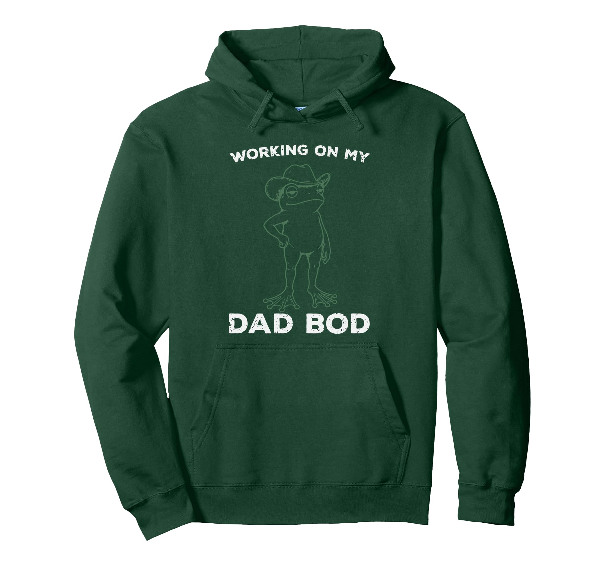 Working My Dad Bod Funny Frog Fathers Hoodie - Streetwear Style Men Women - T-Shirt, Sweatshirt, Hoodie