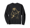 Bear Playing Electric Guitar Rocker Sweatshirt - Graphic Print Men Women - T-Shirt, Sweatshirt, Hoodie