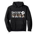Soccer Nana Leopard Grandma Nana Hoodie - Aesthetic Graphic for Adults - T-Shirt, Sweatshirt, Hoodie
