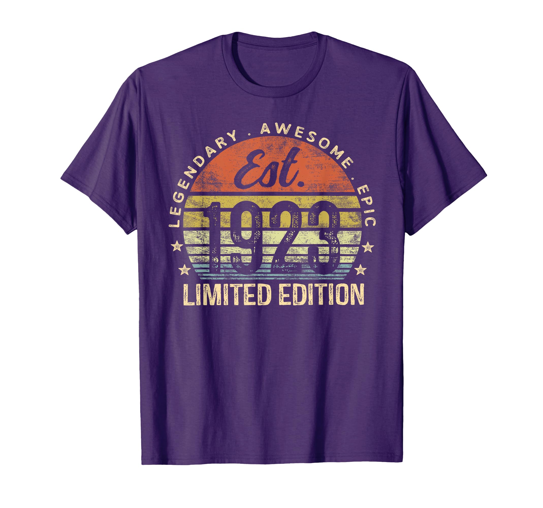 Est 1923 103Rd Birthday 103 Year T-Shirt - Fun Novelty Design for Adults - T-Shirt, Sweatshirt, Hoodie