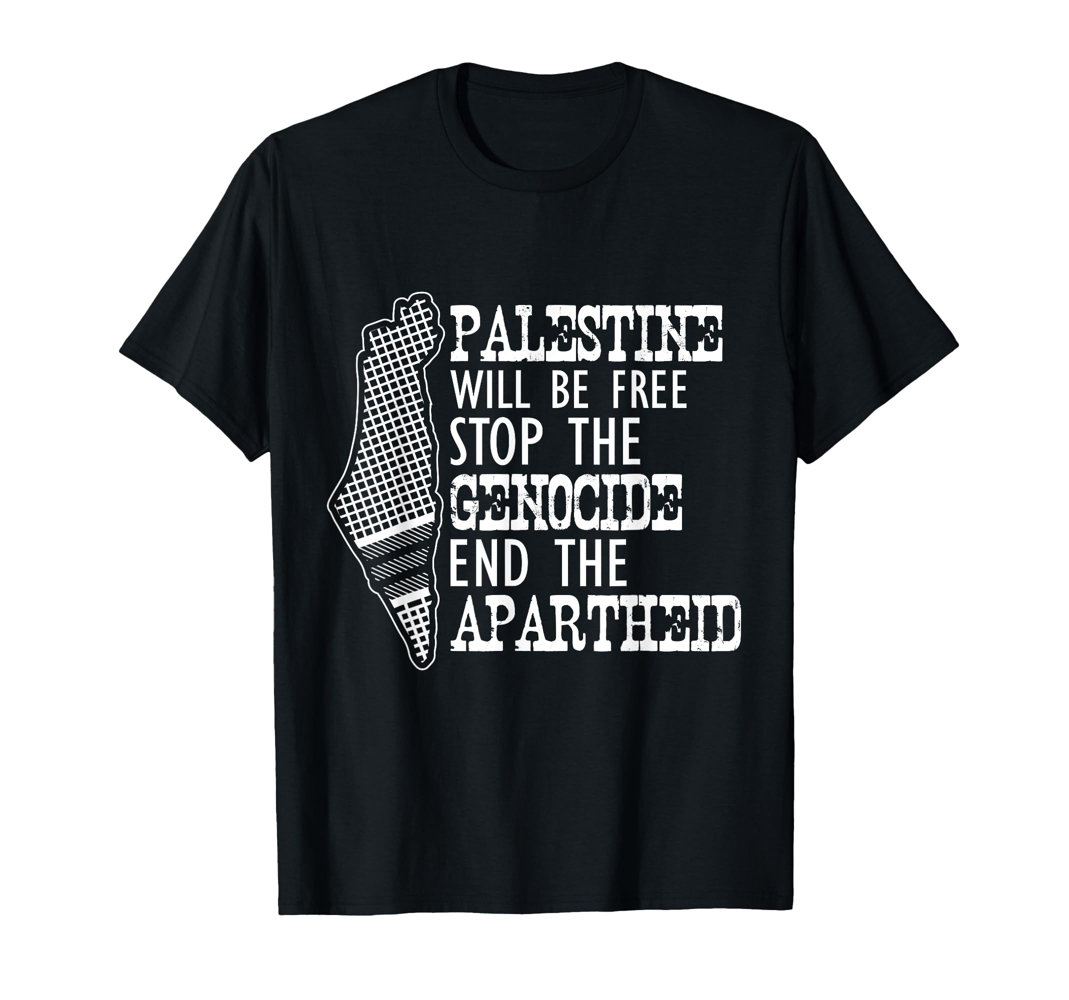 Palestine Will Be Free Stop T-Shirt - Fun Novelty Design for Adults - T-Shirt, Sweatshirt, Hoodie