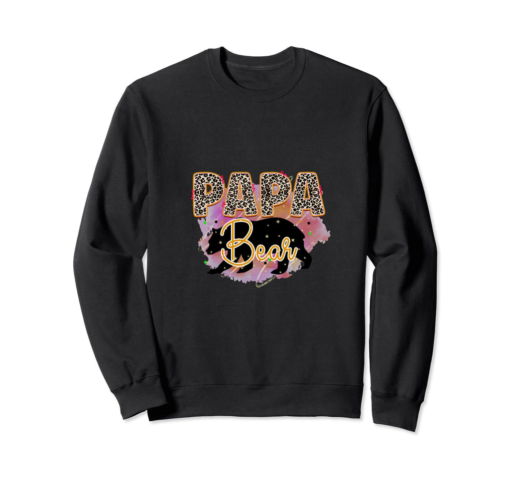 Papa Bear Fathers Day Gift Dad Sweatshirt - Minimalist Print Men Women - T-Shirt, Sweatshirt, Hoodie