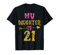 Hearts 21St Bday Daughter From Mom Dad T-Shirt - Aesthetic Graphic Unisex - T-Shirt, Sweatshirt, Hoodie