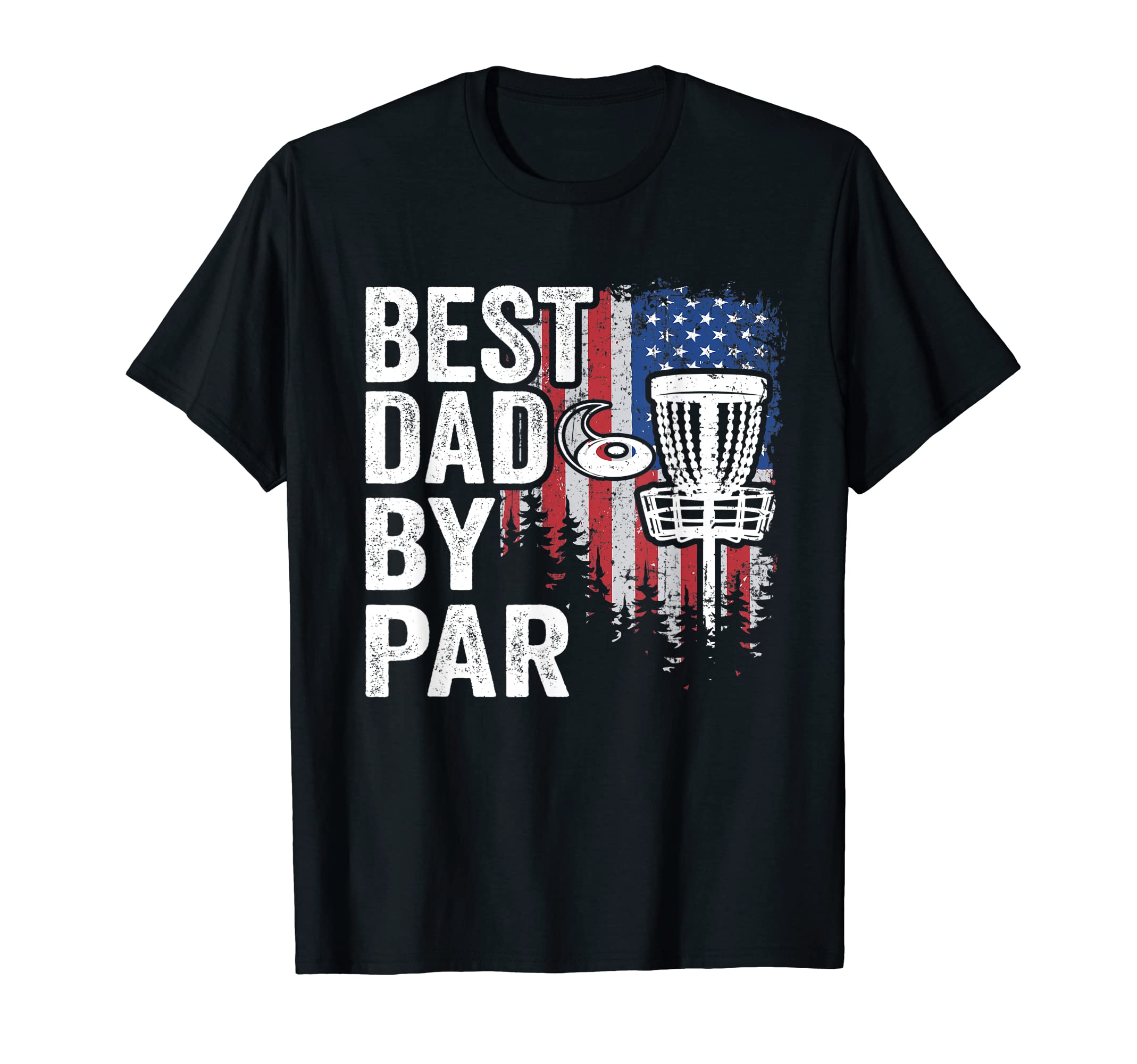 Mens Us American Flag Disc Golf T-Shirt - Novelty Apparel for Adults - T-Shirt, Sweatshirt, Hoodie