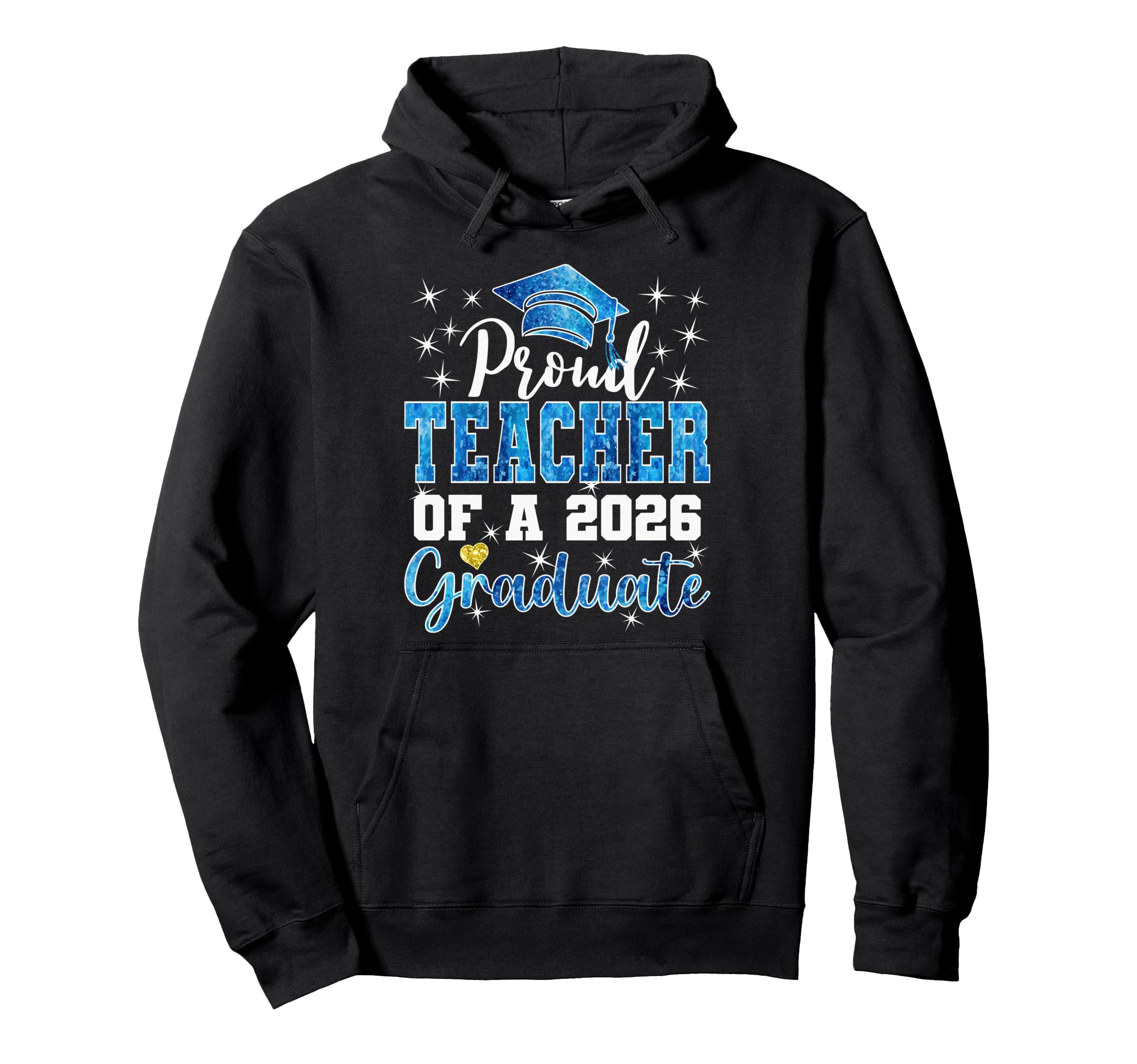 Super Proud Teacher 2026 Graduate Graduation Hoodie - Graphic Print Unisex - T-Shirt, Sweatshirt, Hoodie