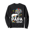 Proud Papa Bear Autism Family Sweatshirt - Fun Novelty Design Men Women - T-Shirt, Sweatshirt, Hoodie